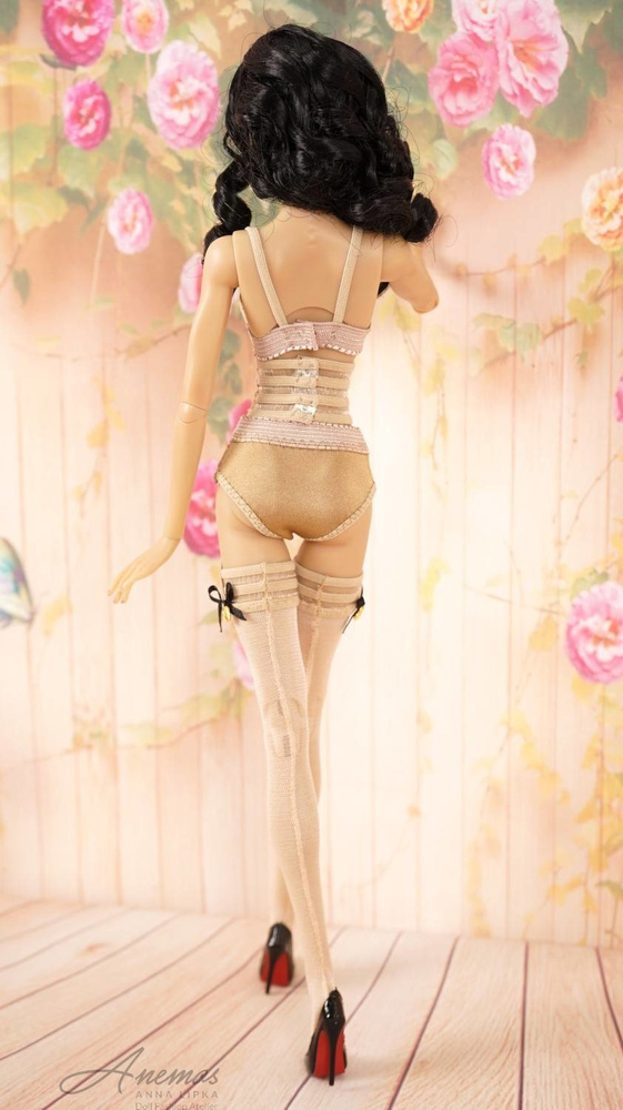 Lingeirie beige set for KD and similar 16" dolls 1