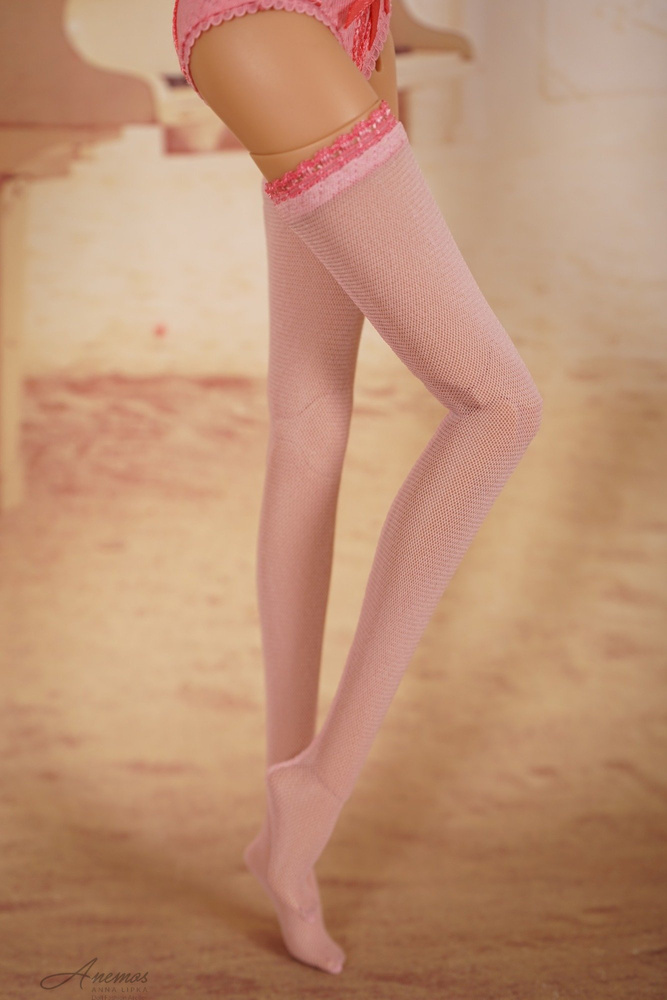 Coral stockings set for 16 Kingdom Doll 