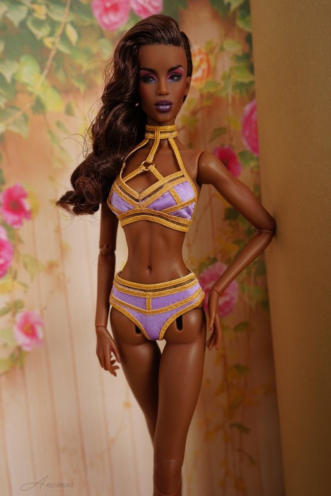 Gold swimsuit collection for 16" Kingdom Doll 5